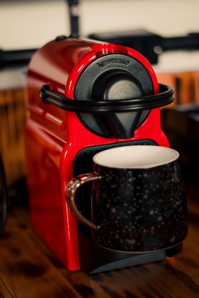 Egy kép a kapszulás kávéfőzőről.